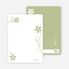 Note Cards: ‘Floral Bridal Shower’ cards. - Taupe