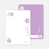 Note Cards: ‘Floral Bridal Shower’ cards. - Lavender