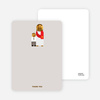 Note Cards: ‘Jesus and Boy Baptism Invitation’ cards. - Gray
