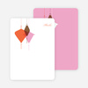 Note Cards: ‘Lantern Lights Bridal Shower’ cards. - Carrot Orange