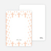 Note Cards: ‘Light of the Cross Baptism Invitation’ cards. - Grayish Pink
