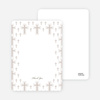 Note Cards: ‘Light of the Cross Baptism Invitation’ cards. - Gray
