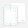 Note Cards: ‘Light of the Cross Baptism Invitation’ cards. - Blue Green