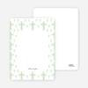 Note Cards: ‘Light of the Cross Baptism Invitation’ cards. - Pale Green
