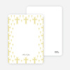 Note Cards: ‘Light of the Cross Baptism Invitation’ cards. - Yellow