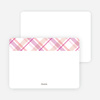 Note Cards: ‘Mad Plaid Multis’ cards. - Cotton Candy
