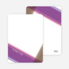 Note Cards: ‘Modern Cross Baptism Invite’ cards. - Purple