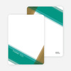 Note Cards: ‘Modern Cross Baptism Invite’ cards. - Turquoise