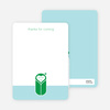 Note Cards: ‘Modern Swaddle’ cards. - Kelly Green