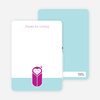 Note Cards: ‘Modern Swaddle’ cards. - Magenta