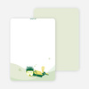 Note Cards: ‘Pool Party’ cards. - Forest Green