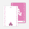 Note Cards: ‘Princess Birthday Invitation’ cards. - Grape Purple