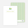 Note Cards: ‘Quilted Whale’ cards. - Pale Green