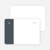 Note Cards: ‘Simple Essence Star of David’ cards. - Slate Blue