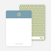 Note Cards: ‘Simple Star of David’ cards. - Periwinkle