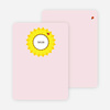 Note Cards: ‘Sunflower Baby’ cards. - Blush