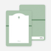 Note Cards: ‘Truly Traditional Baptism Invitation’ cards. - Green