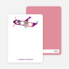 Notecards for the ‘Airplane Announcement’ cards. - Plum
