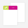 Notecards for the ‘Baby Feet Birth Announcements’ cards. - Fuchsia