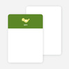 Notecards for the ‘Birdie Announcement’ cards. - Grass Green