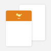 Notecards for the ‘Birdie Announcement’ cards. - Bright Orange