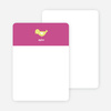 Notecards for the ‘Birdie Announcement’ cards. - Deep Pink