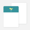 Notecards for the ‘Birdie Announcement’ cards. - Teal