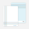 Notecards for the ‘Bold, Geometric Cross’ cards. - Cadet Blue