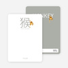 Notecards for the ‘Chinese Monkey’ cards. - Peach
