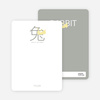 Notecards for the ‘Chinese Rabbit’ cards. - Lemon Chiffon