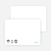 Notecards for the ‘Costume Party Invitations’ cards. - Light Blue