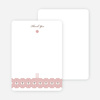 Notecards for the ‘Elegant Candle Baptism Invitation’ cards. - Cranberry
