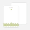 Notecards for the ‘Elegant Candle Baptism Invitation’ cards. - Olive Green