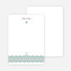 Notecards for the ‘Elegant Candle Baptism Invitation’ cards. - Green