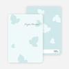 Notecards for the ‘Elegant Leaves Bridal Shower’ cards. - Ice Blue