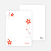Notecards for the ‘Floral Baptism Invitation’ cards. - Orange