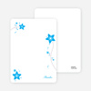 Notecards for the ‘Floral Baptism Invitation’ cards. - Sky Blue