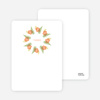 Notecards for the ‘Flower Wreath Bridal Shower’ cards. - Peach