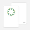 Notecards for the ‘Flower Wreath Bridal Shower’ cards. - Teal