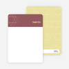 Notecards for the ‘Intertwined Stars of David’ cards. - Sangria