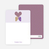 Notecards for the ‘Owls in Love Bridal Shower’ cards. - Grape