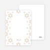 Notecards for the ‘Star of David Border’ cards. - Honey