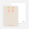 Notecards for the ‘Twin Ballerinas’ cards. - Russet Brown