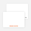 Notecards for the ‘Twin Cradle Talk’ cards. - Tangerine