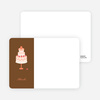 Notecards for the ‘Wedding Dress Cake Shower’ cards. - Papaya