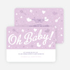 Oh Baby Shower Things - Purple