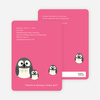 Owl Baby Shower Invitation - Fuchsia