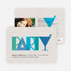 P-A-R-T-Y Party Invitations - Blue