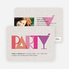 P-A-R-T-Y Party Invitations - Red