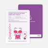 Panda Cupcake Birthday Party Invitation - Purple